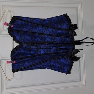 Black and Blue corset